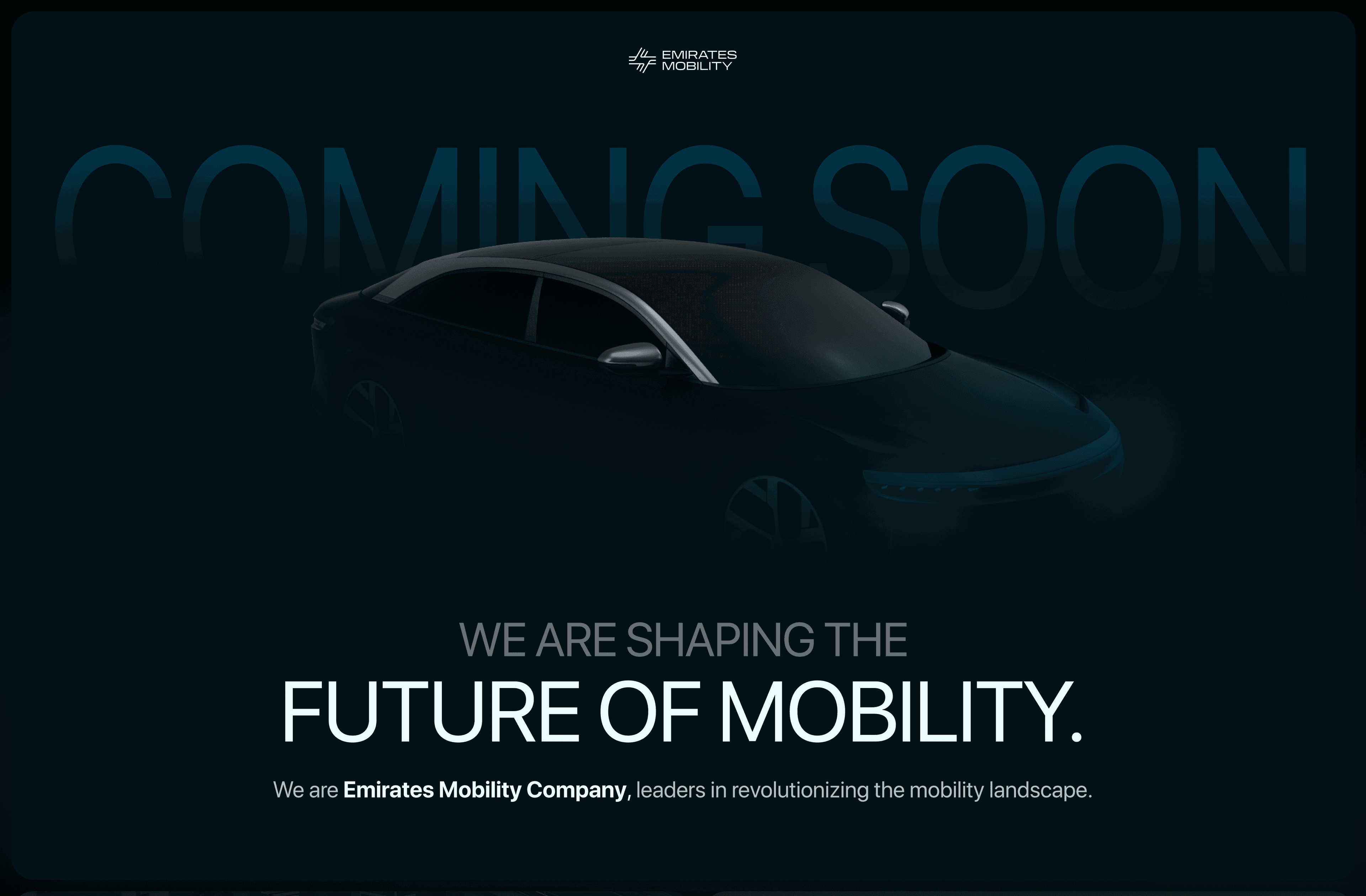 Emirates Mobility homepage – shaping the future of mobility